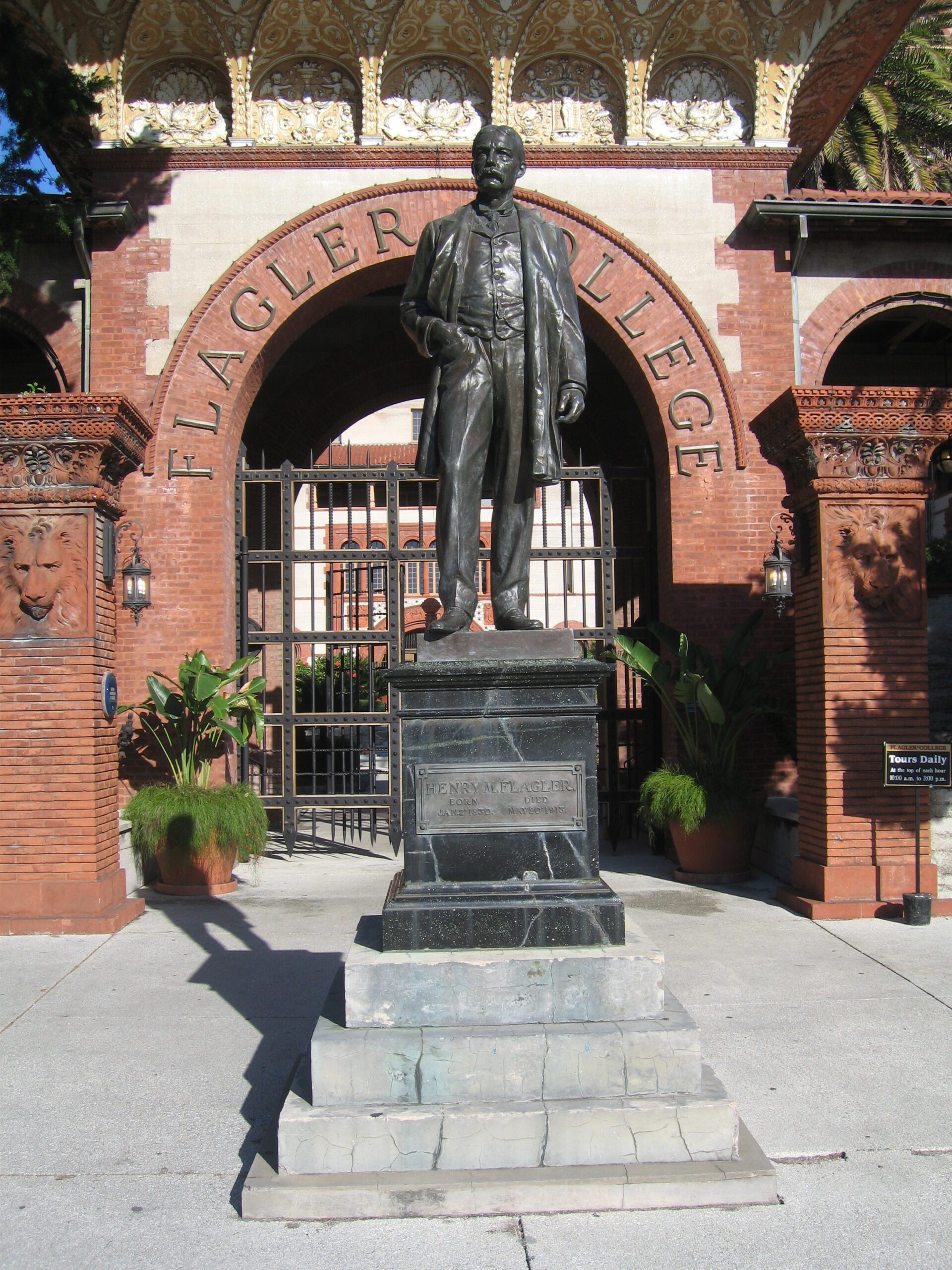 Henry Flagler Statue at Flagler College