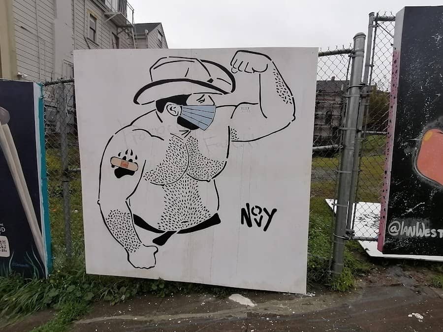 Painted Gentlemen Murals at Alamo Square