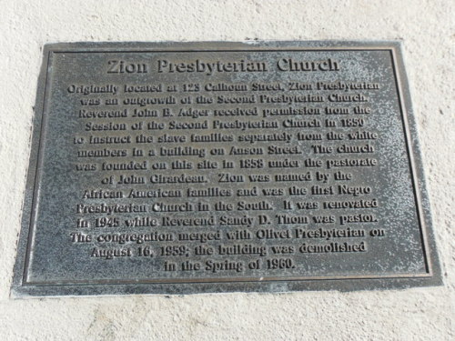 Zion Presbyterian Church Historical Marker